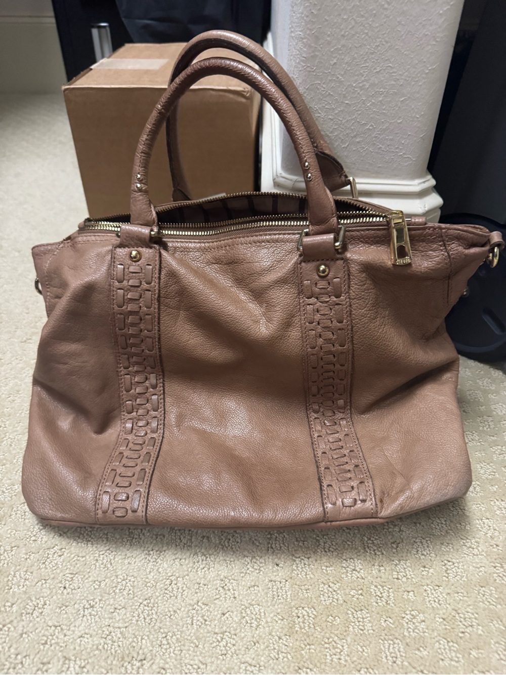 STEVEN by Steve Madden - Leather Bag in Taupe